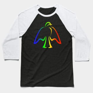 Rainbow world peace dove stylistically drawn Baseball T-Shirt